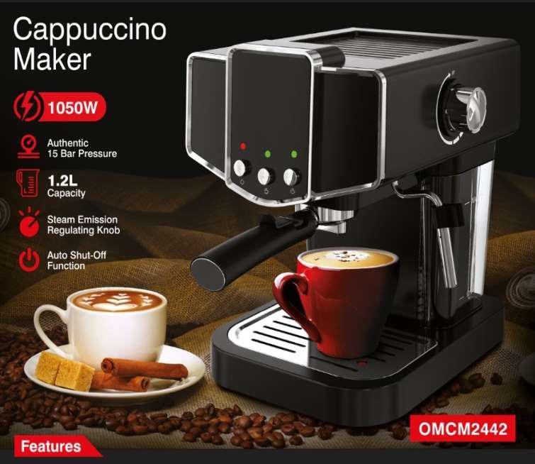 Auto 15Bar Pressur Cappucino Makr1.2L1x2