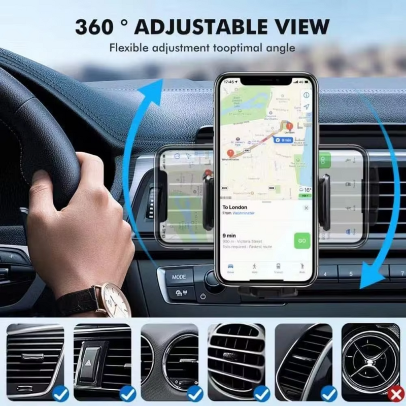 Earldom EH202 Air Vent Car Phone Mount - Secure and Versatile Phone Holder