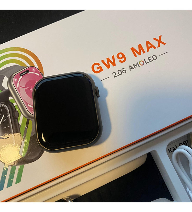 GW9 MAX Smartwatch: 2.06 AMOLED, 2 Bands, Smart Gesture, IP67 Water Resistant