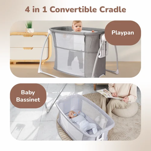 Safe & Secure Baby Crib | Sturdy Frame & Easy Assembly