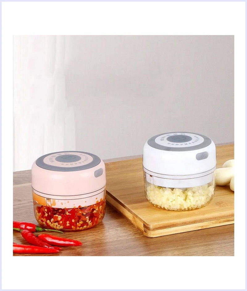 Mini Electric Hand-Held Automatic Food Chopper For Kitchen 12 Pieces