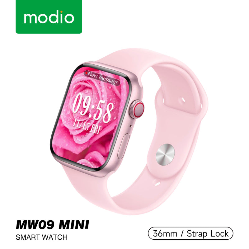 Modio MW09 Mini Smartwatch - Compact Elegance with Messaging Notification Feature