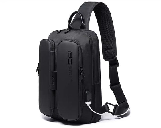 7079 sling bag with USB 34*10*20cm 0.46kg