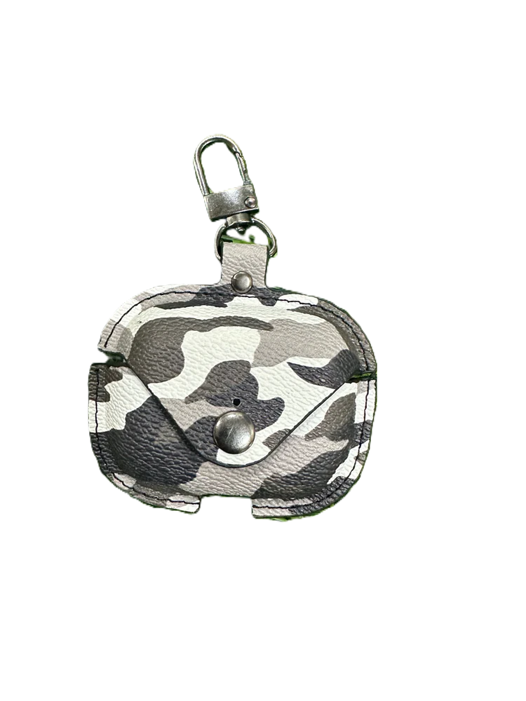 Camouflage AirPods Pro Case with Keychain - Rugged Protection and Stylish Design