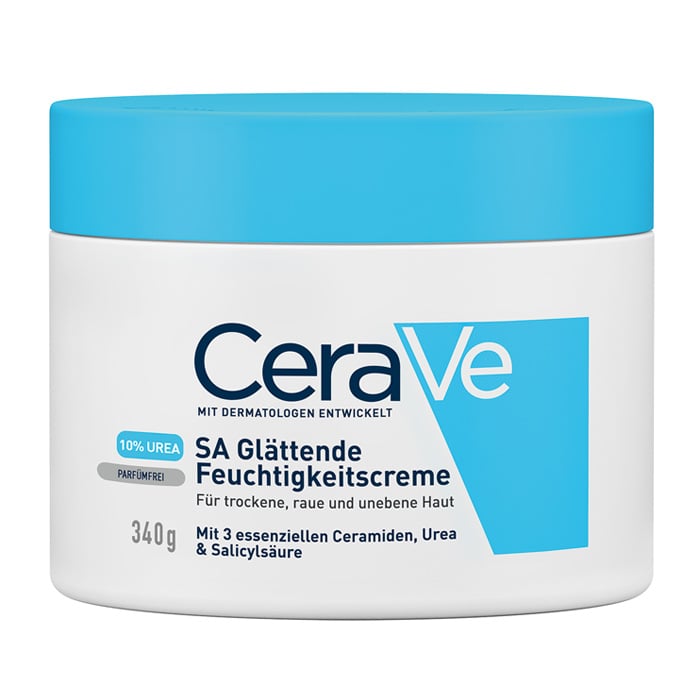 CeraVe SA Urea Smoothing Moisturizer | Intensive Hydrating Cream for Dry Skin | 340 g