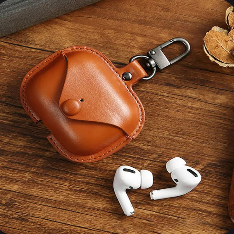 AirPods Pro Protective Case with Keychain - Multiple Colors, Durable Leather