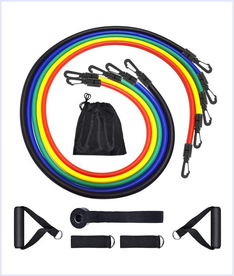 12 Pieces Resistance Bands: The Ultimate Workout Accessory for Home or Gym