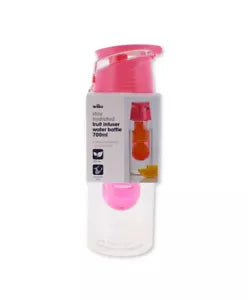 Hydrate and Flavor: Pink Fruit Infuser Water Bottle