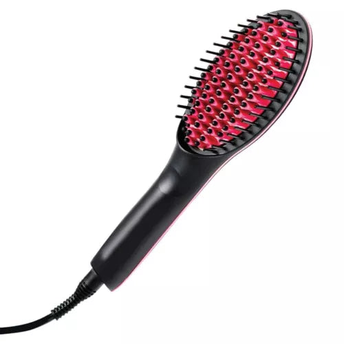 JML Simply Straight Ceramic Heat Hair Straightening Brush with Digital Control