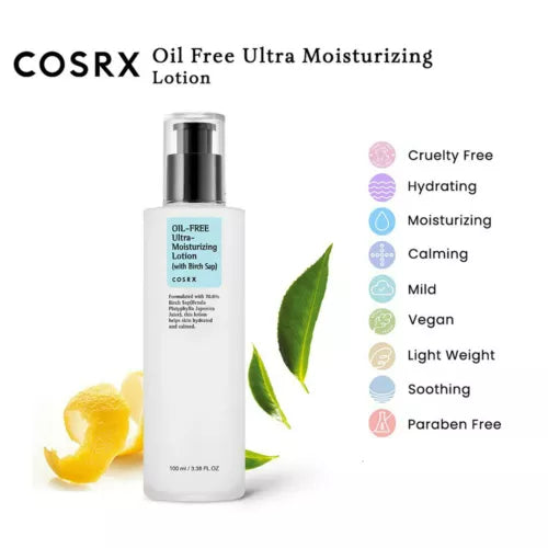 COSRX Oil Free Ultra-Moisturizing Lotion with Birch Sap - 100ml