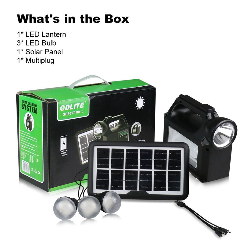 GD Lite Solar Lighting System Kit for Load Shedding 12 Pieces