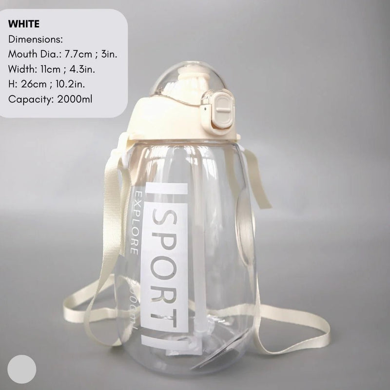 Stay Hydrated on the Go: Transparent Sports Water Bottle