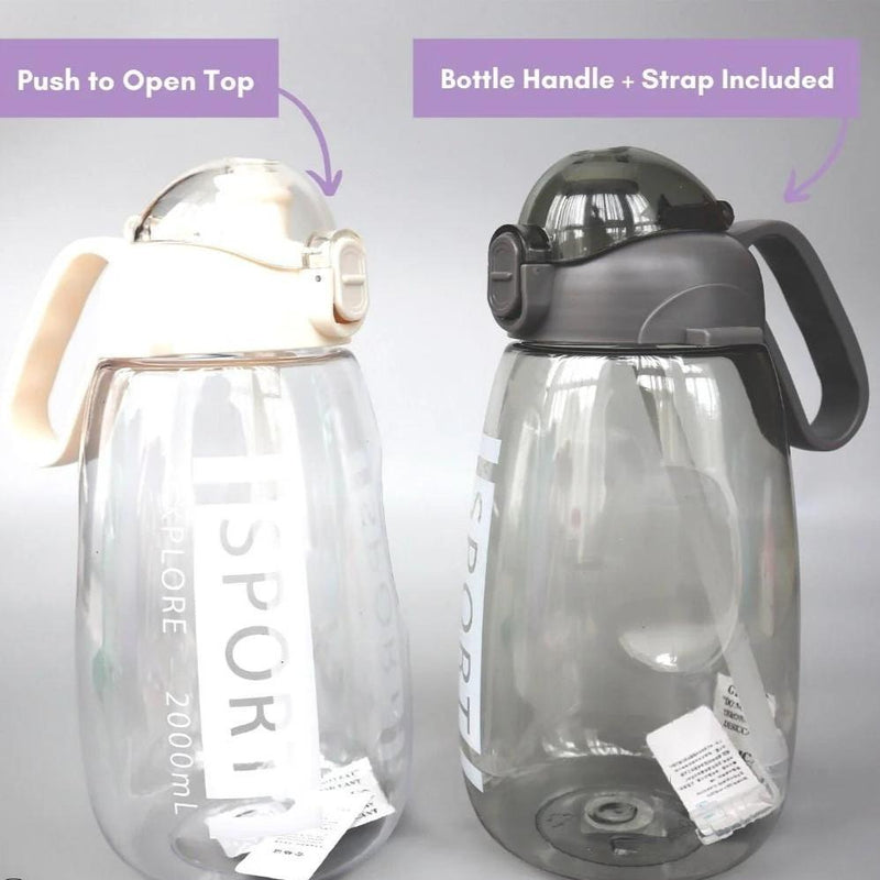 Stay Hydrated on the Go: Transparent Sports Water Bottle