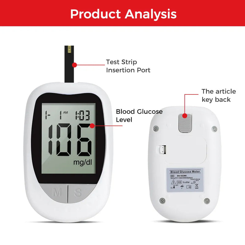 IVD Glucometer Set | Sugar Test Machine 12 Pieces