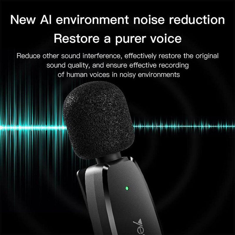 KR11 Single Wireless Microphone Type-C Connection receiver MEMS Microphone 2.4G Hz